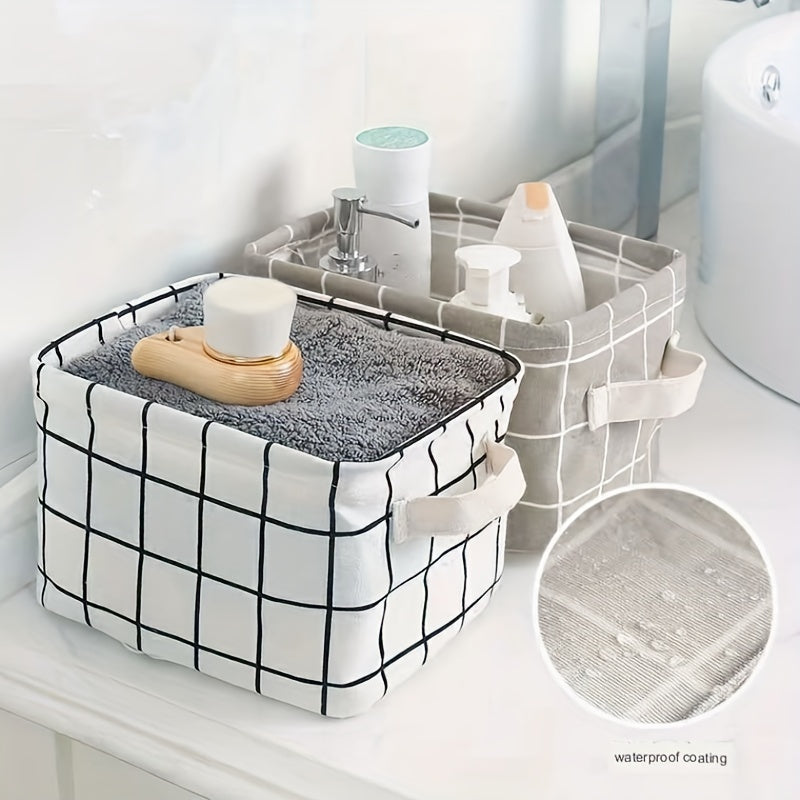 Small Desktop Storage Basket Organizer Box Cosmetic Book Stationery