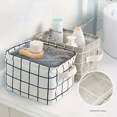 Small Desktop Storage Basket Organizer Box Cosmetic Book Stationery