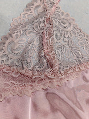 Lace V Neck Satin Nightdress