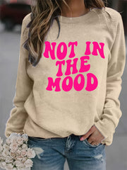 Print Sweatshirt Long Sleeve Crew Neck Casual Sweatshirt
