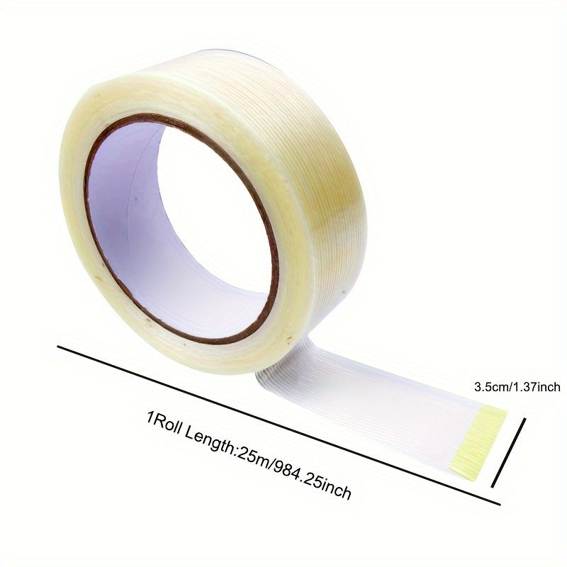 Striped Fiber Adhesive Tape Waterproof for Packaging and Floor