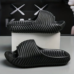 Men's Lightweight Non Slip Open Toe Quick Drying Slides