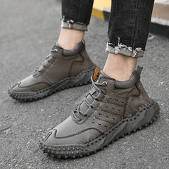 Men's Retro Stitch Ankle Boots for Outdoor Climbing