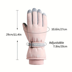 Winter Ski Gloves Men Women Waterproof Touch Screen Warm Gloves