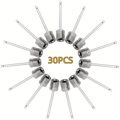 30pcs Ball Pump Inflation Needle Stainless Steel Air Pump Needles