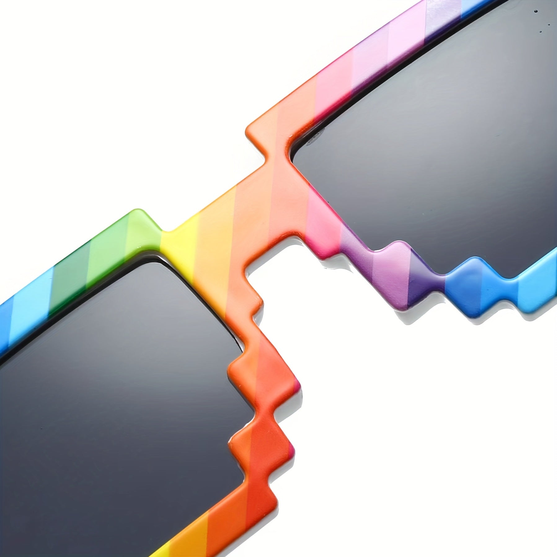 Y2K Rainbow Mosaic Sunglasses UV400