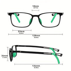 Light Blocking TR90 Frame Glasses UV Protection for Girls