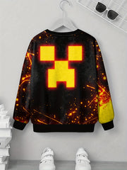 Teens 3D Print Sweatshirt Kids Casual Pullover Street Wear Clothes