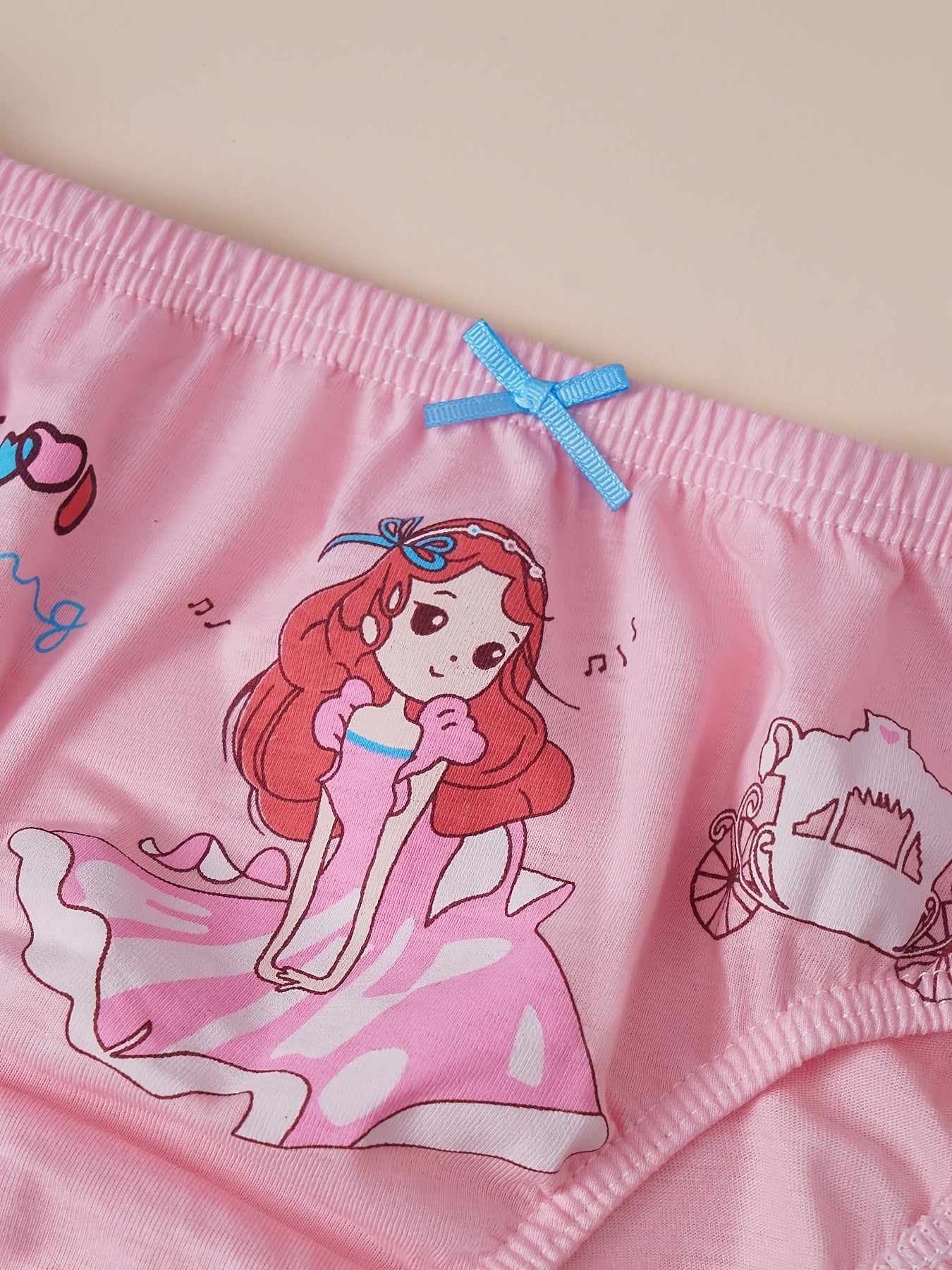 5pcs Girls Princess Cotton Brief Underwears