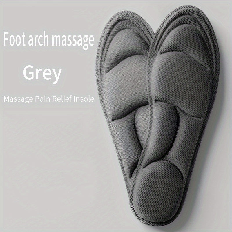 Memory Foam 5D Sport Insoles for Shoes Men Women Deodorant Breathable Cushion