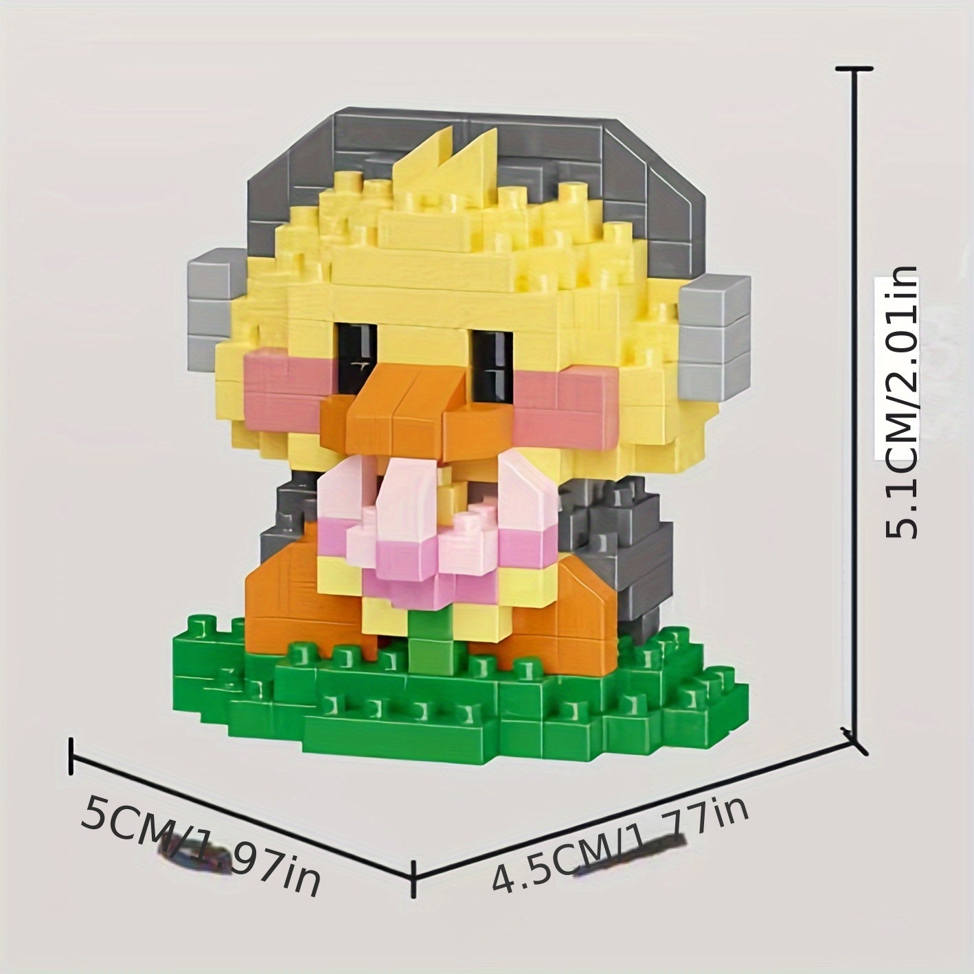 Duck Shape Micro Particle Building Blocks DIY Creative Gift