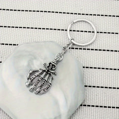Skull Palm Keychain Keyring Halloween Gift Men Women