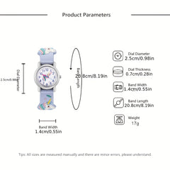 3pcs Girls Quartz Watch Bracelets Set Holiday Gift