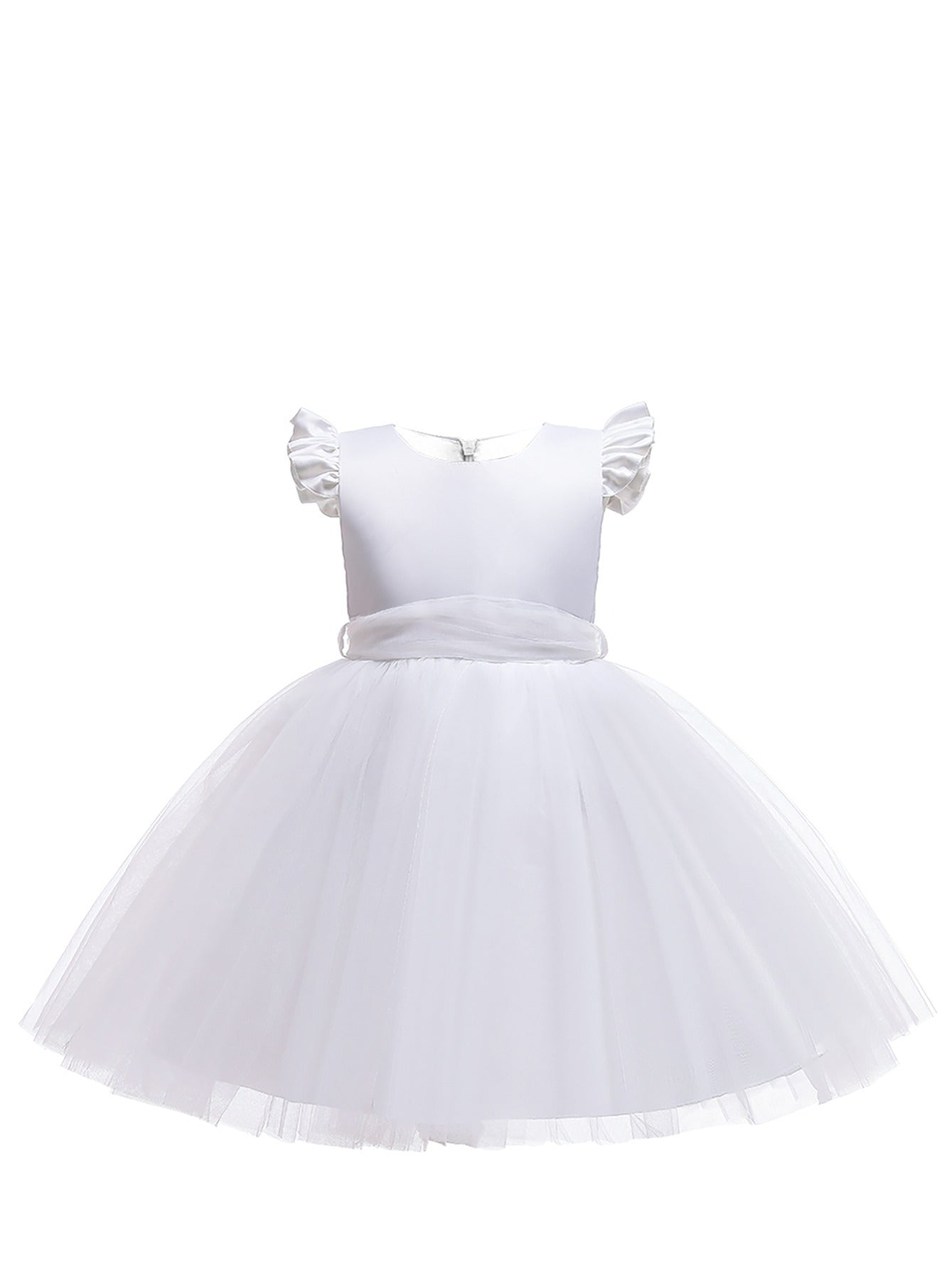 Christmas Girls Solid Party Dress