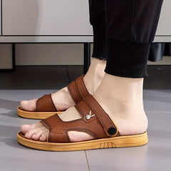 Men's Vintage Slip On Slide Sandals Summer Casual Outdoor Walking Shoes