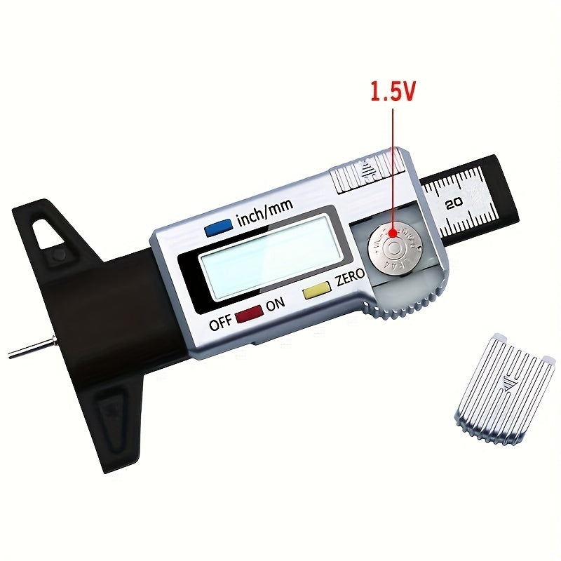 Digital Tyre Tread Depth Gauge Meter Auto Tire Wear Detection Tool