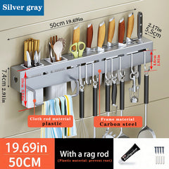 Kitchen Holder No Drilling Multifunctional Cutlery Storage Rack