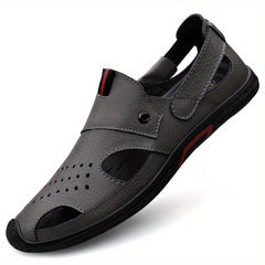 Men's Cut Out Slip On Sandal Loafers Smart Casual Shoes