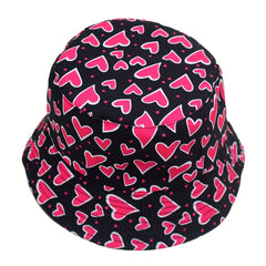 Love Graffiti Fisherman Hat Double-sided Wearing Sun Hat
