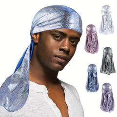 Men's Sparkly Durags Sun Protection Durags