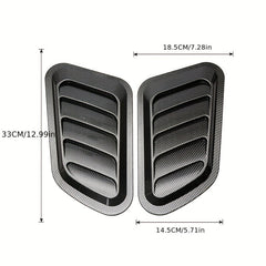 2pcs Car False Air Outlet Hood Vent Decoration Accessories