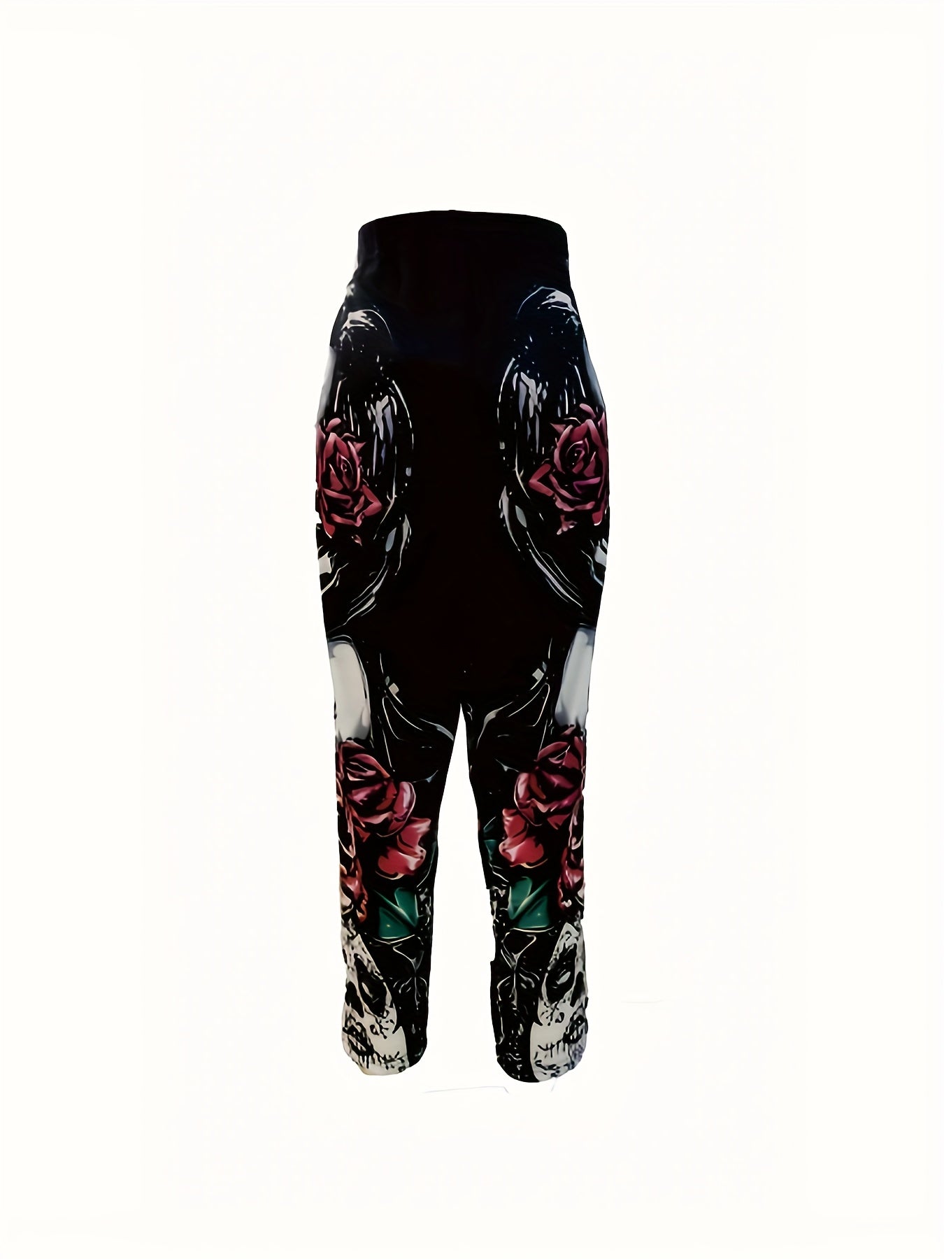Goth Leggings High Rise Skinny Leggings