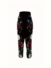 Goth Leggings High Rise Skinny Leggings