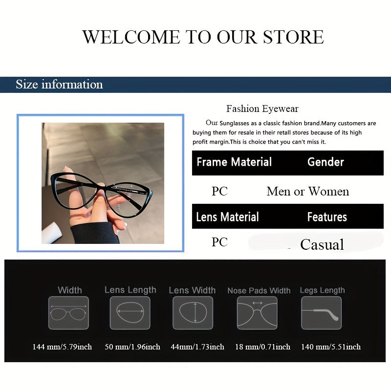 Vintage Cat Eye Glasses Clear Lens Photo Booth Props