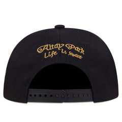 Golden Crown Embroidery Snapback Hat Lightweight Baseball Cap Adjustable Golf