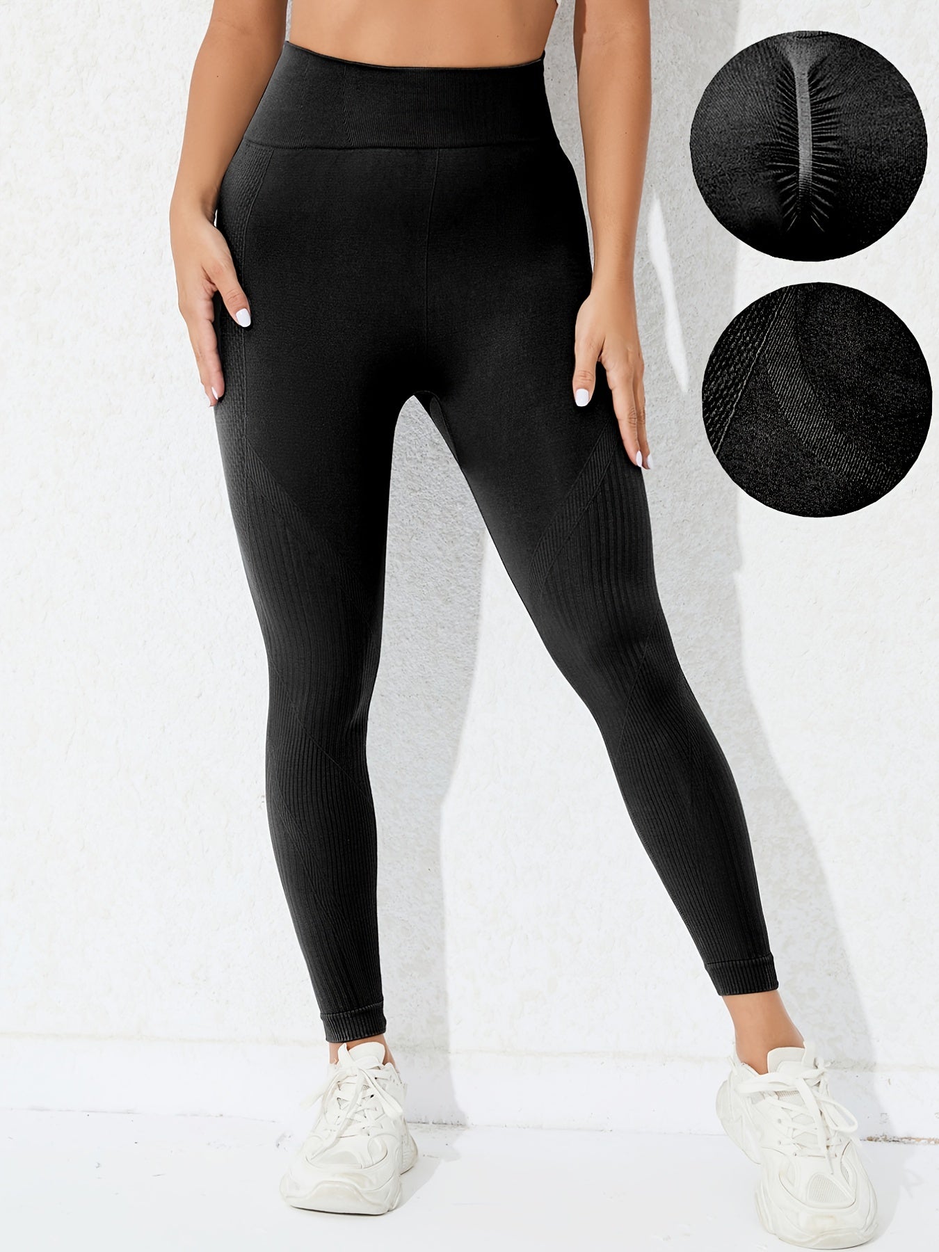 3pcs Seamless High Waist Butt Lifting Yoga Leggings Women's Activewear
