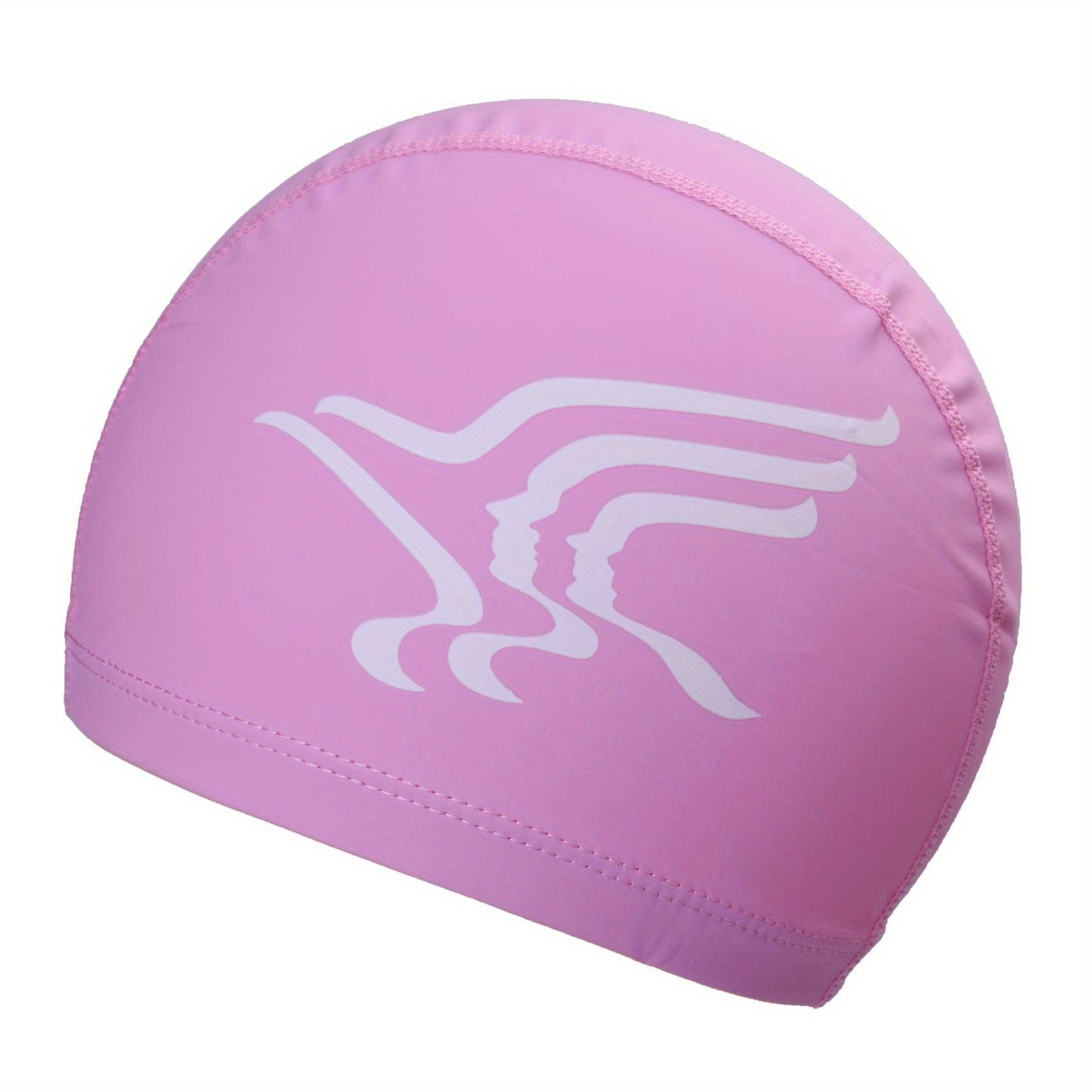 Adults PU Fabric Swim Cap High Elasticity Comfortable Swim Hats