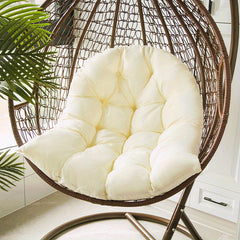 Rattan Bassinet Chair Cushion, Removable Washable Swing Seat Large Cushion