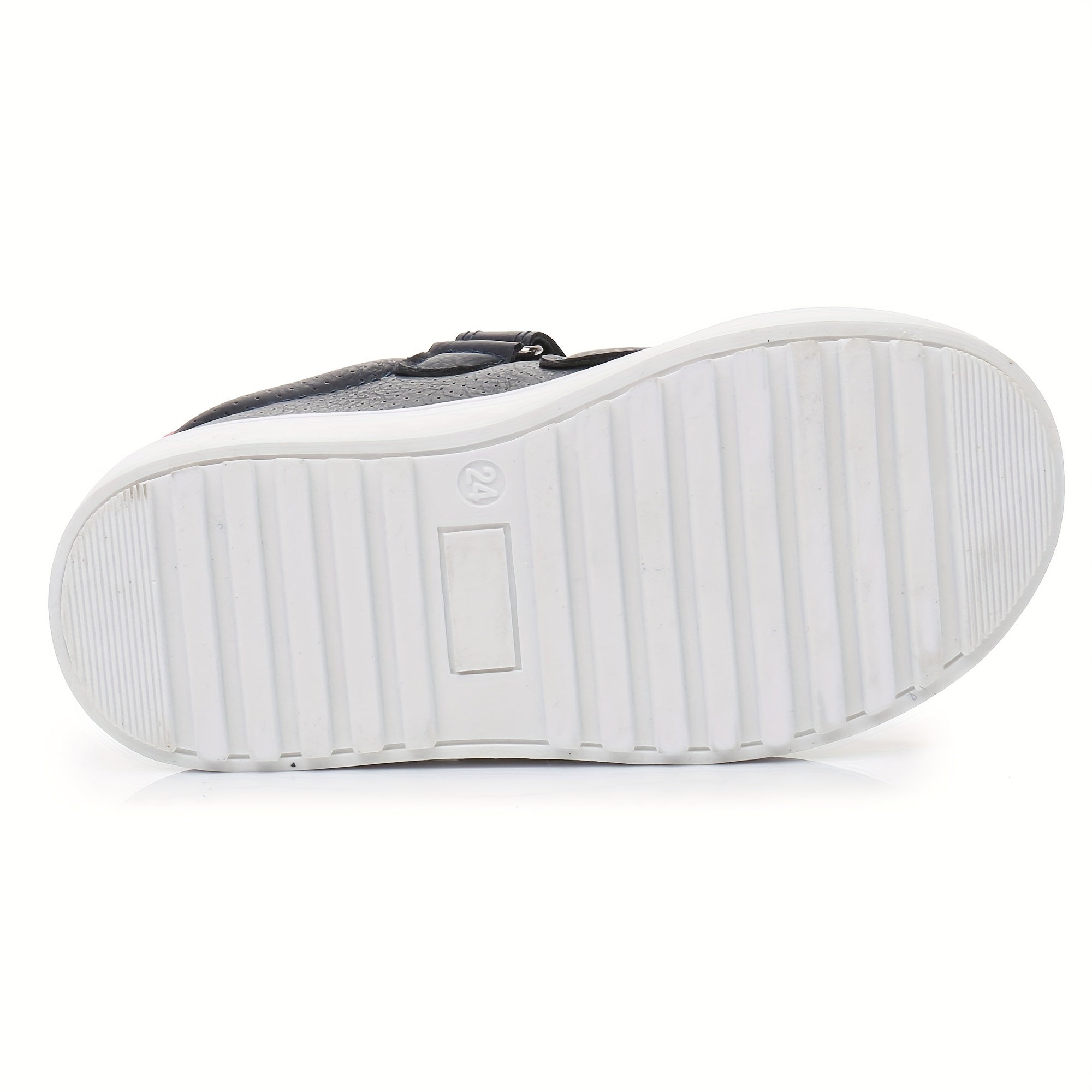 Boys Skate Shoes Hook Loop Fastener Comfy Anti Skid Breathable Platform Sneakers