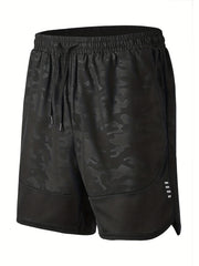 Quick Dry Camo Sport Shorts for Men Moisture Wicking Stretchy
