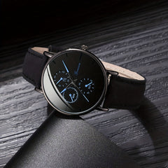 Men's Scale Dial Watch & 4 Bracelets Set - Children's Gift