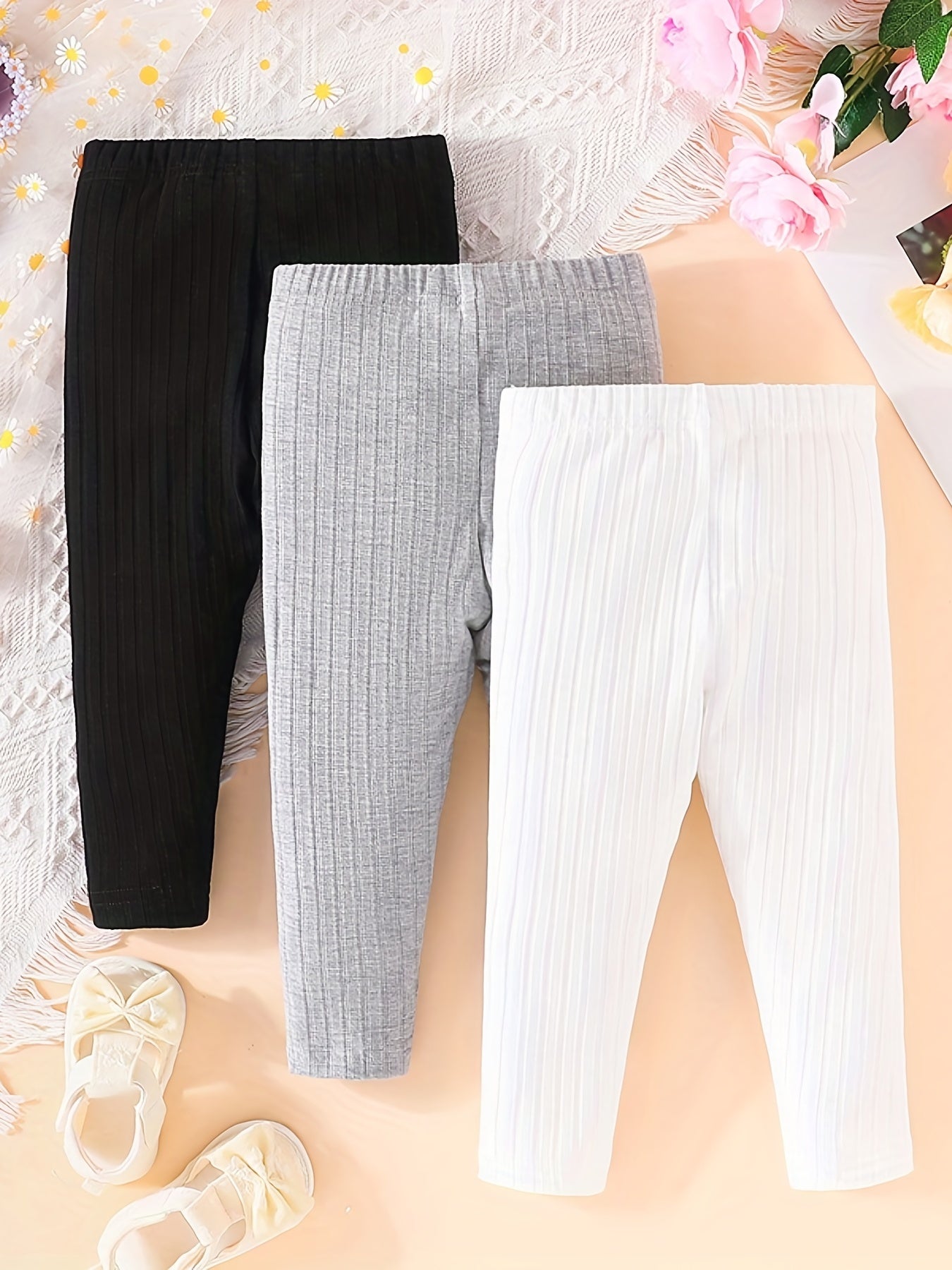 Kids Leggings Soft Knitted Pants for Girls