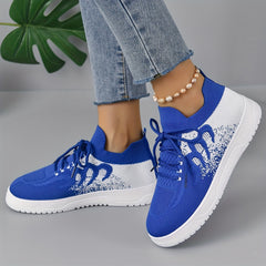 Women's Textured Ombre Lace Up Running Shoes