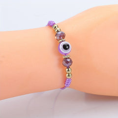 Multicolor Evil Eye Bracelet for Protection and Good Luck