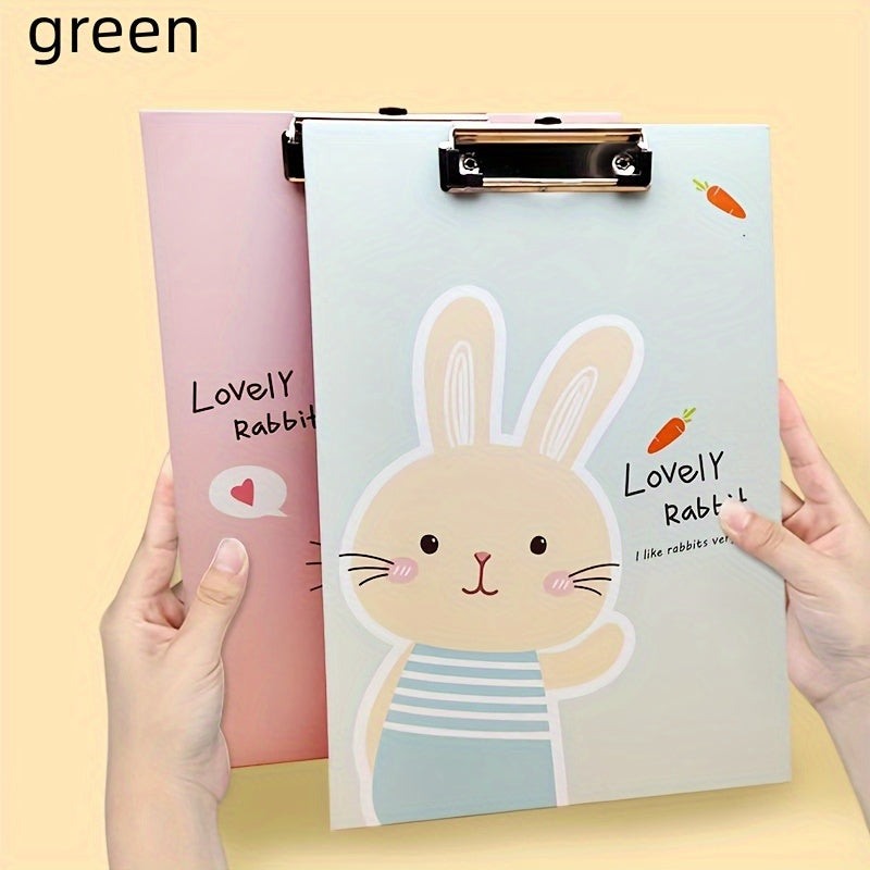 Wooden Cartoon A4 Clip Folder for Office Supplies
