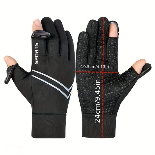 1 Pair Touch Screen Warm Gloves for Winter, Non-slip & Wear-resistant