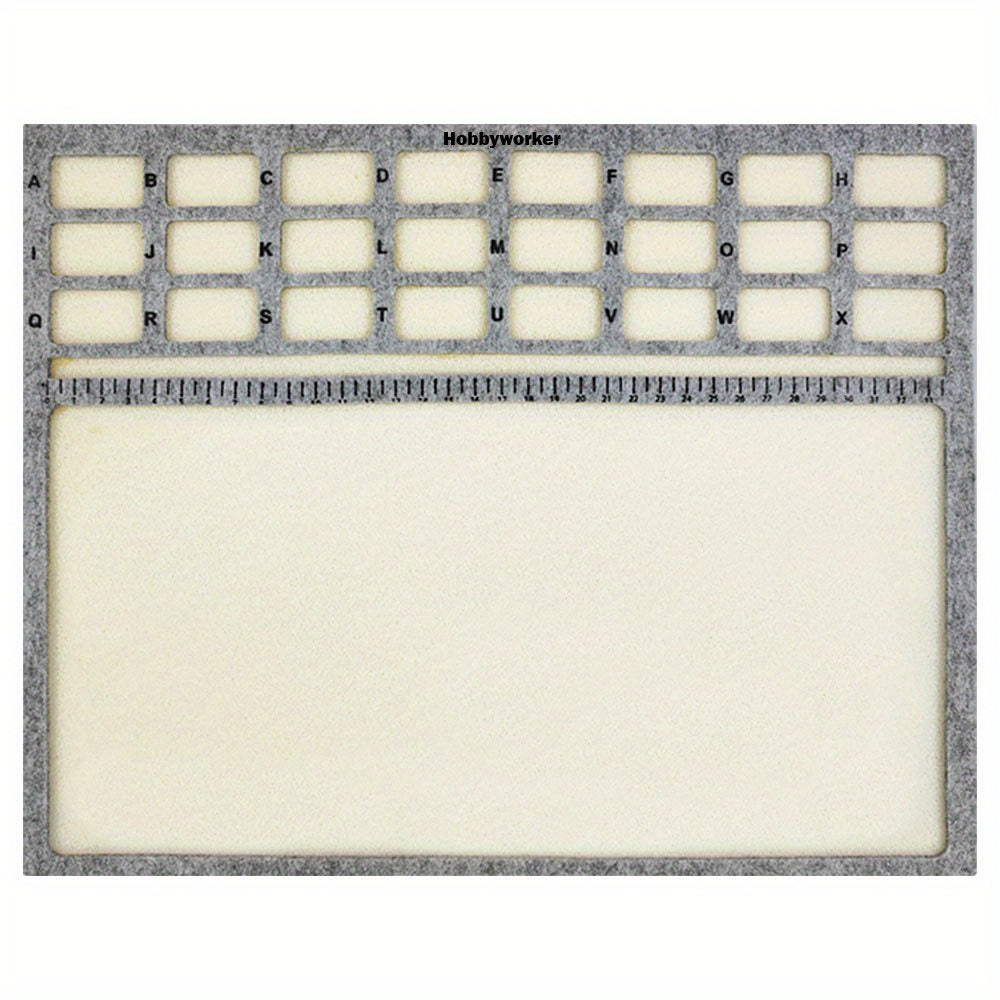 Hobbyworker Beads Mat for Beading Jewelry Making with Grids