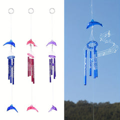 Metal Tube Dolphin Wind Chimes Wedding Decoration