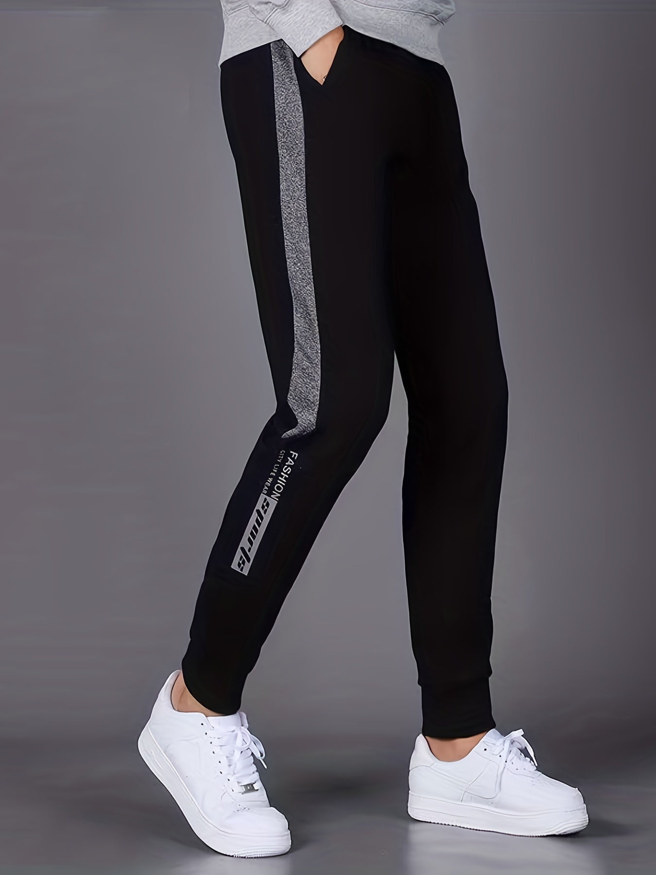 Boy's Letter Graphic Print Jogging Pants for Spring Autumn