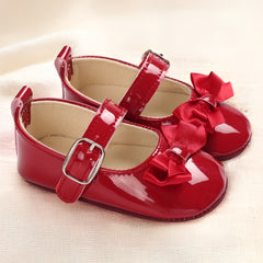 Baby Girls Mary Janes Shoes With Bowknot