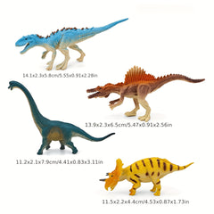 8pcs Dinosaur Toy Set Realistic PVC Models Brachiosaurus T Rex Stegosaur