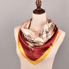 Satin Head Scarves Silk Square Neck Scarf Hair Wraps Headscarf