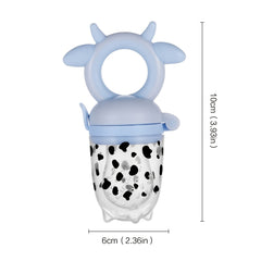 Cow Pattern Silicone Self Feeding Pacifier Pink Yellow