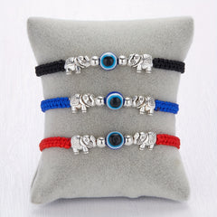Devil's Eye Theme Braided Anklet Adjustable Ankle Bracelet