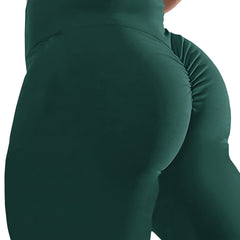 Ruched Lifting Leggings Sporty Skinny Leggings Women's Clothing
