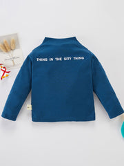 Toddler Boys Basic Letter Printed Solid Pure T shirt